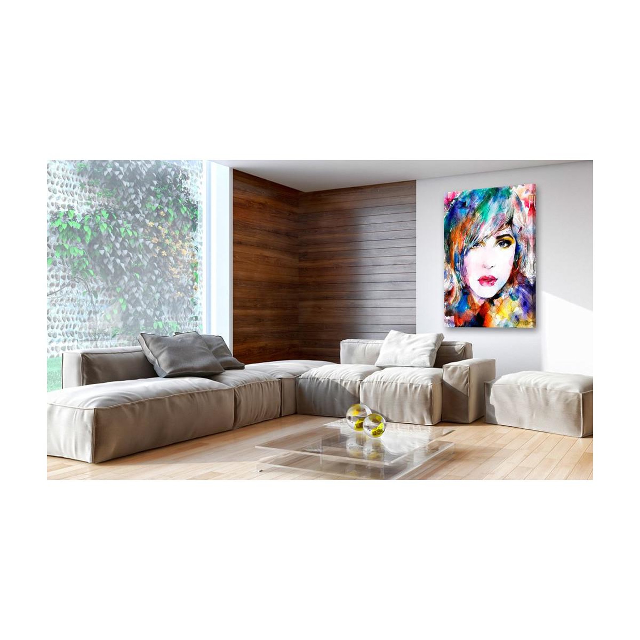 Voir la diapositive 2 : Paris Prix Tableau imprimé  fille irisée