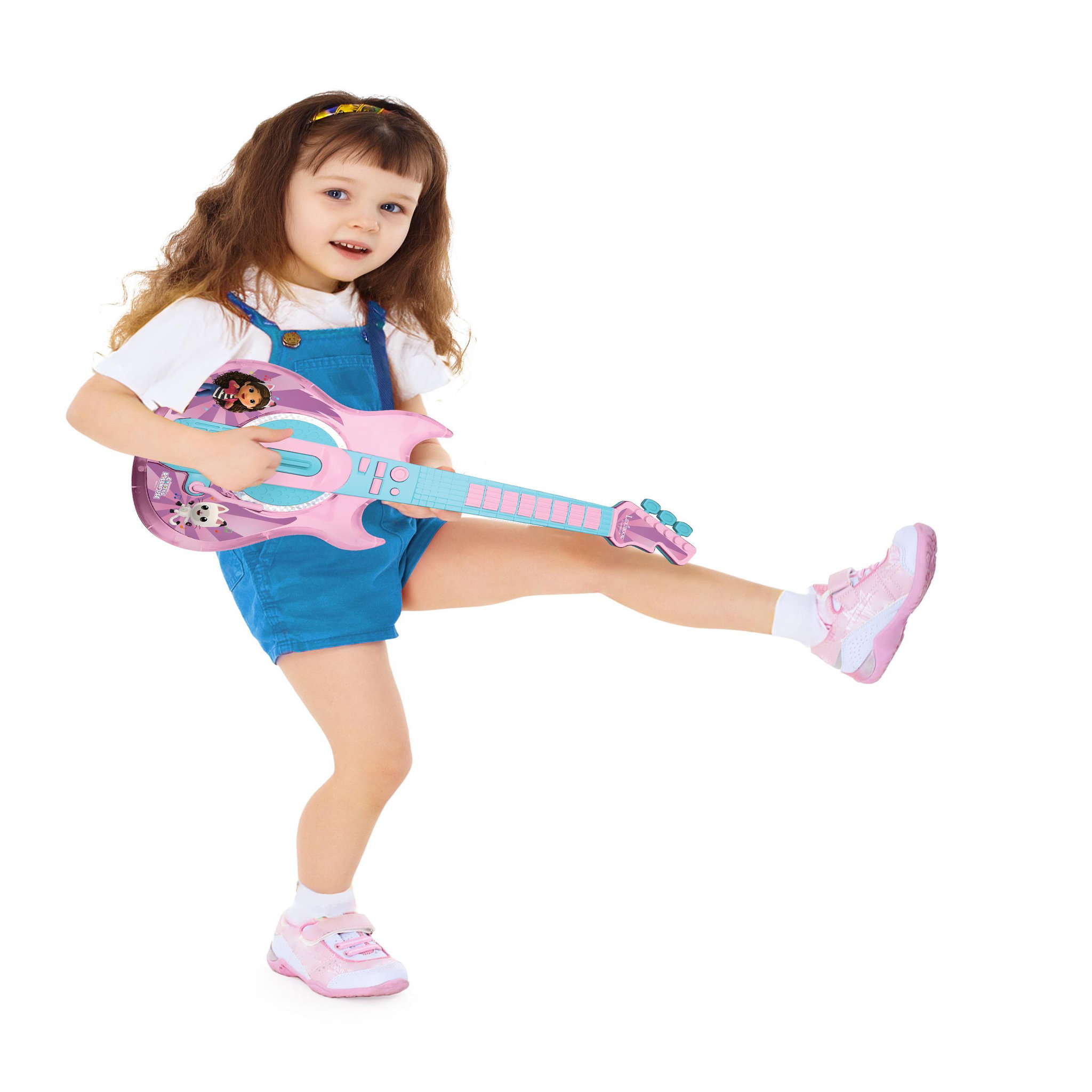 Voir la diapositive 4 : Lexibook Guitare Électronique Lumineuse avec lunettes et micro Gabby et la maison magique