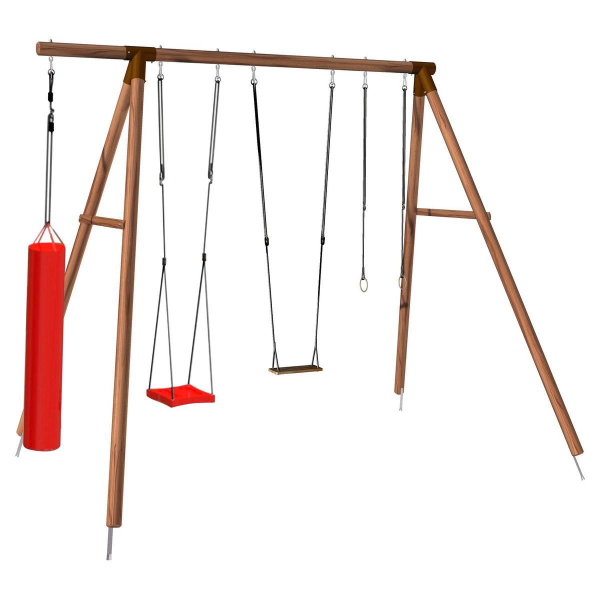 Soulet Portique balançoire - Bois - H330m - GALDAR BOXE