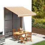 VIDAXL Tissu de remplacement pour auvent Jaune et orange 3x2,5 m