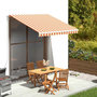 Voir la diapositive 1 : VIDAXL Tissu de remplacement pour auvent Jaune et orange 3x2,5 m