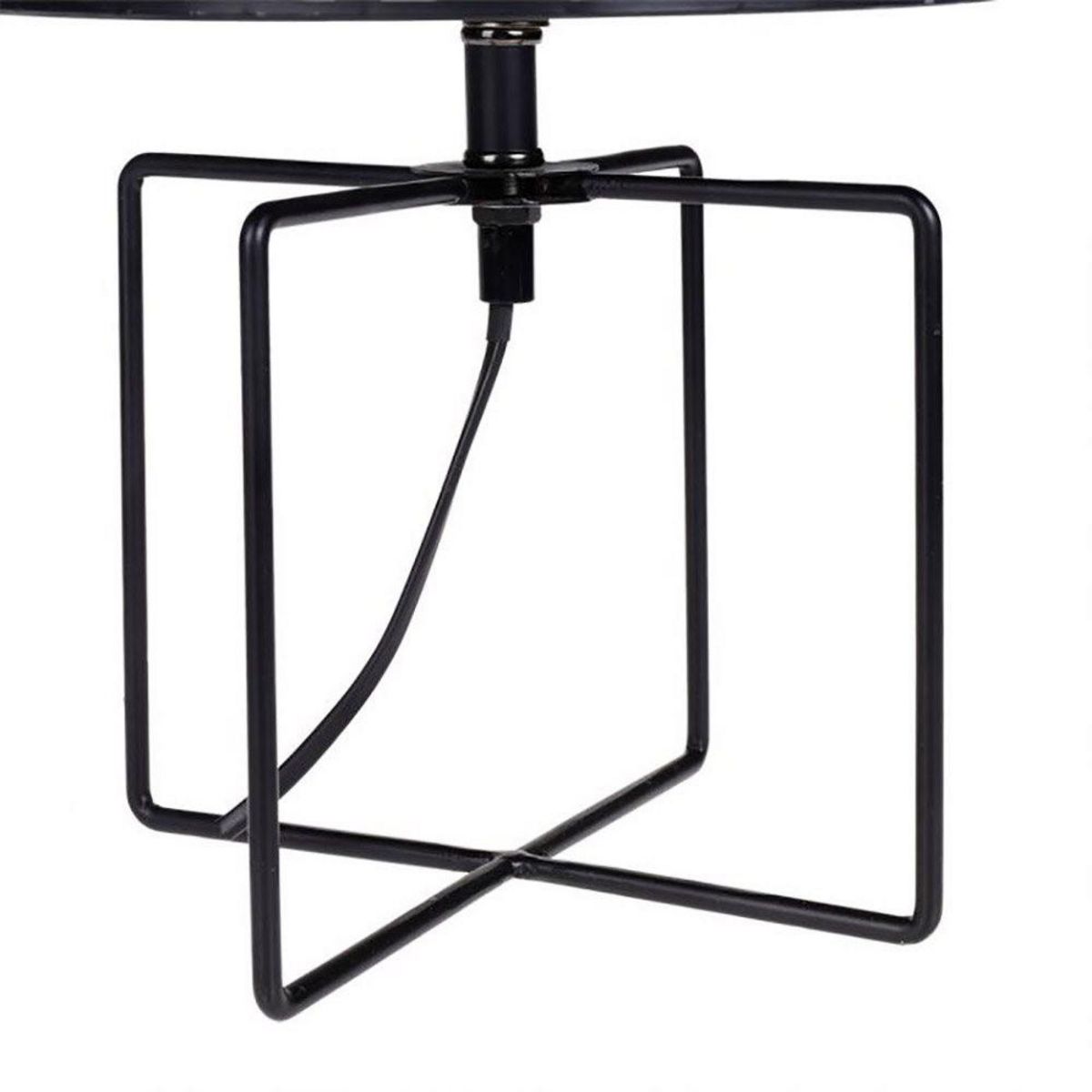 OSTARIA Lampe métal ajouré Calathéa noir