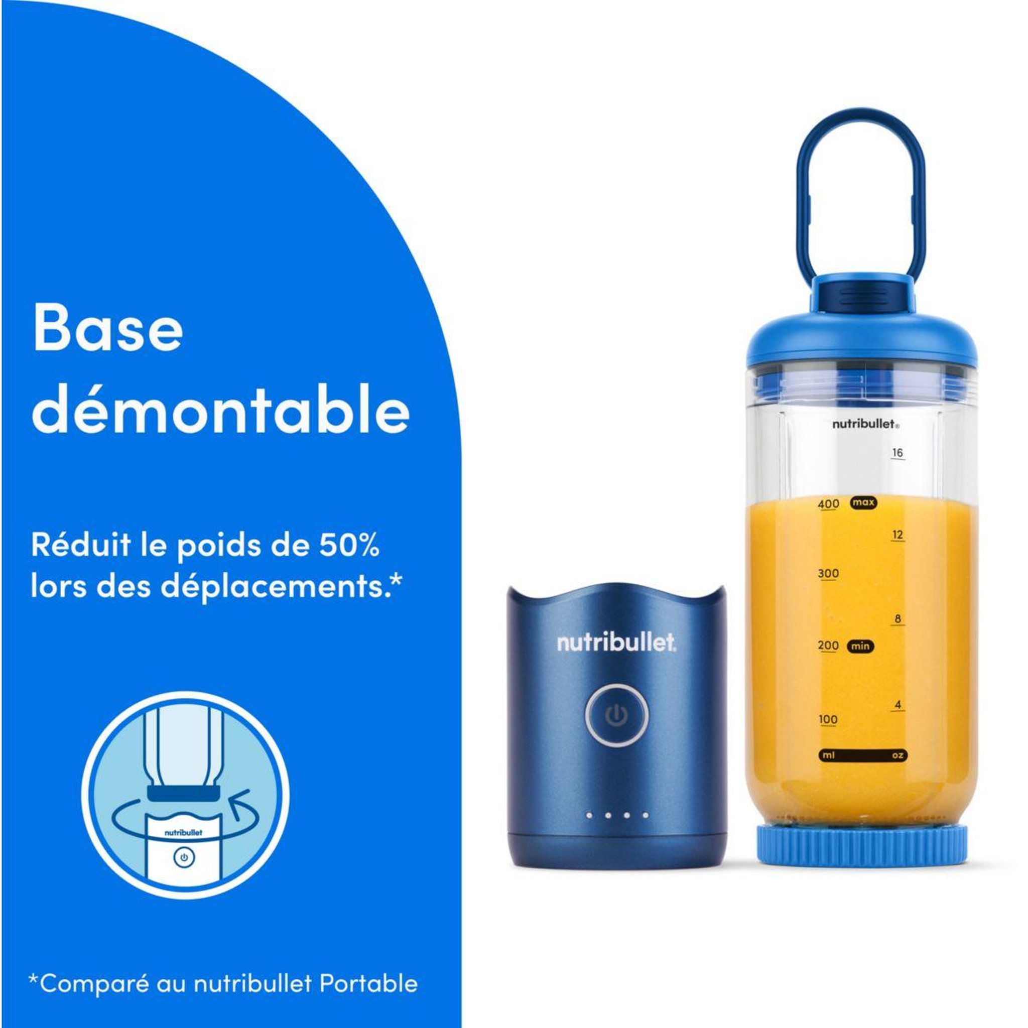 Voir la diapositive 3 : nutribullet Blender portable flex nbp013bl bleu