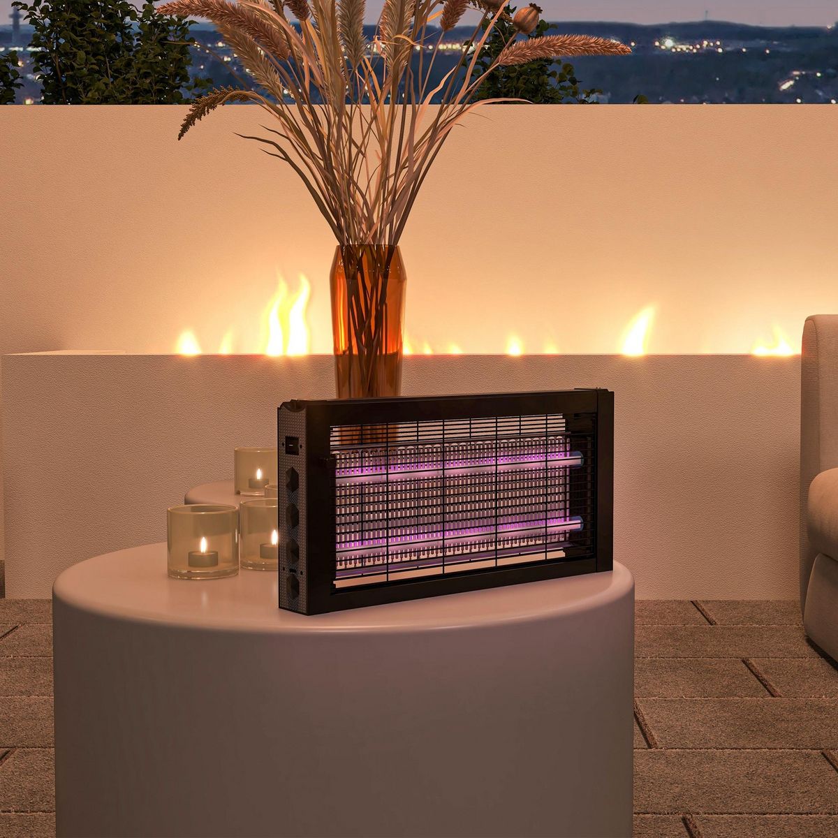 OUTSUNNY Lampe LED anti insectes - destructeur d'insectes - à poser ou à suspendre - usage intérieur