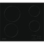 Voir la diapositive 1 : Indesit Table de cuisson vitrocéramique 60cm 4 feux 6200w noir - ri161c
