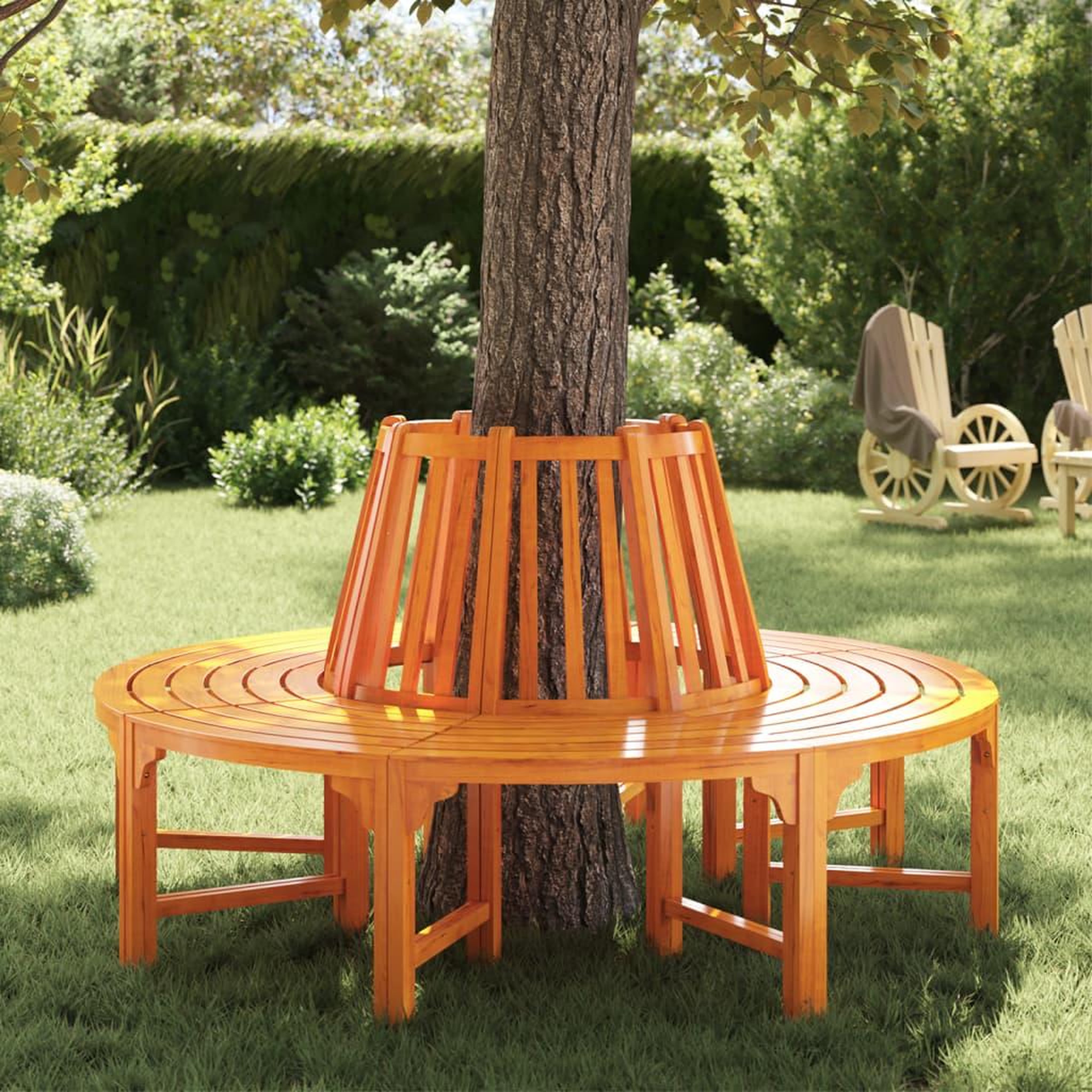 VIDAXL Banc d'arbre Ø 160 cm Bois