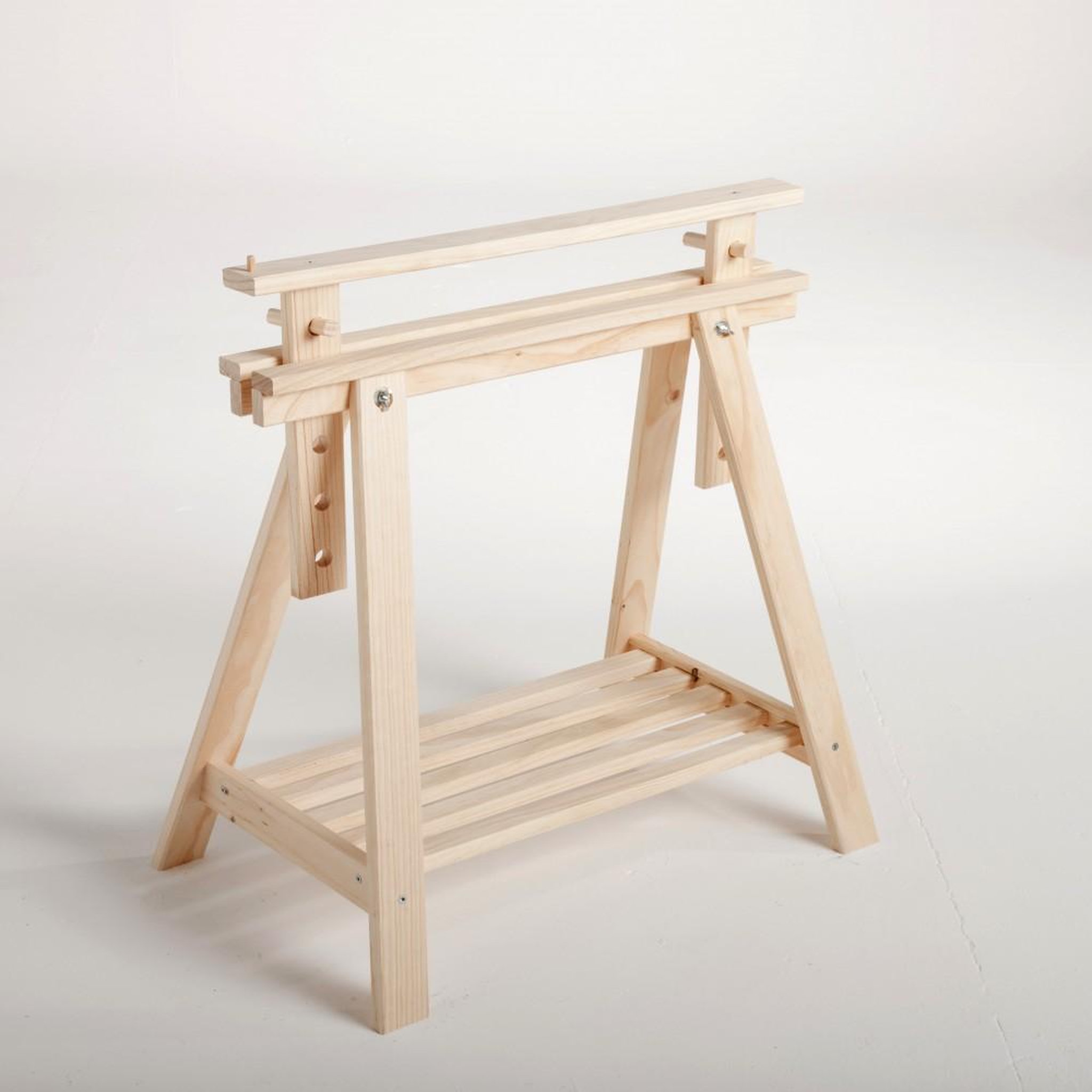 Astigarraga Tréteau pin architecte ASTIGARRAGA, H.70 x l.70 cm