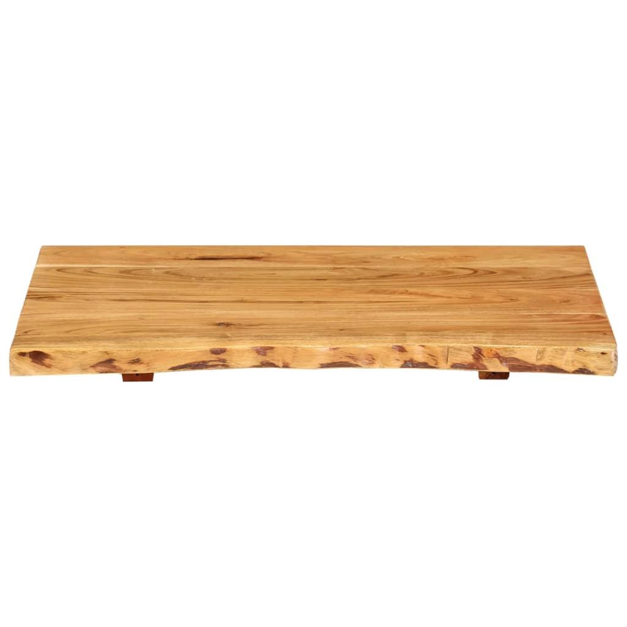 Voir la diapositive 3 : VIDAXL Dessus de meuble-lavabo de salle de bain Acacia 58x52x2,5 cm