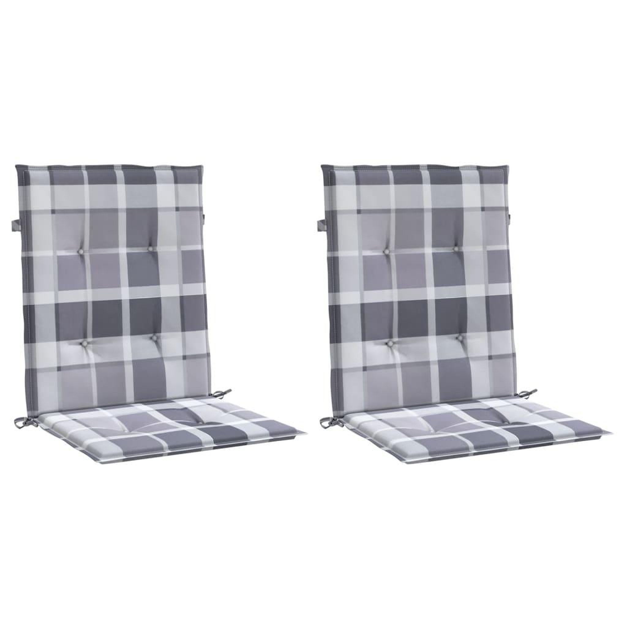 Voir la diapositive 3 : VIDAXL Coussins de chaise de jardin a dossier bas lot de 2