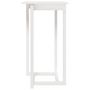 Voir la diapositive 3 : VIDAXL Table de bar Blanc 60x60x110 cm Bois massif de pin