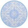 Voir la diapositive 2 : VIDAXL Tapis d'exterieur ARAKIL bleu azure Ø200 cm PP