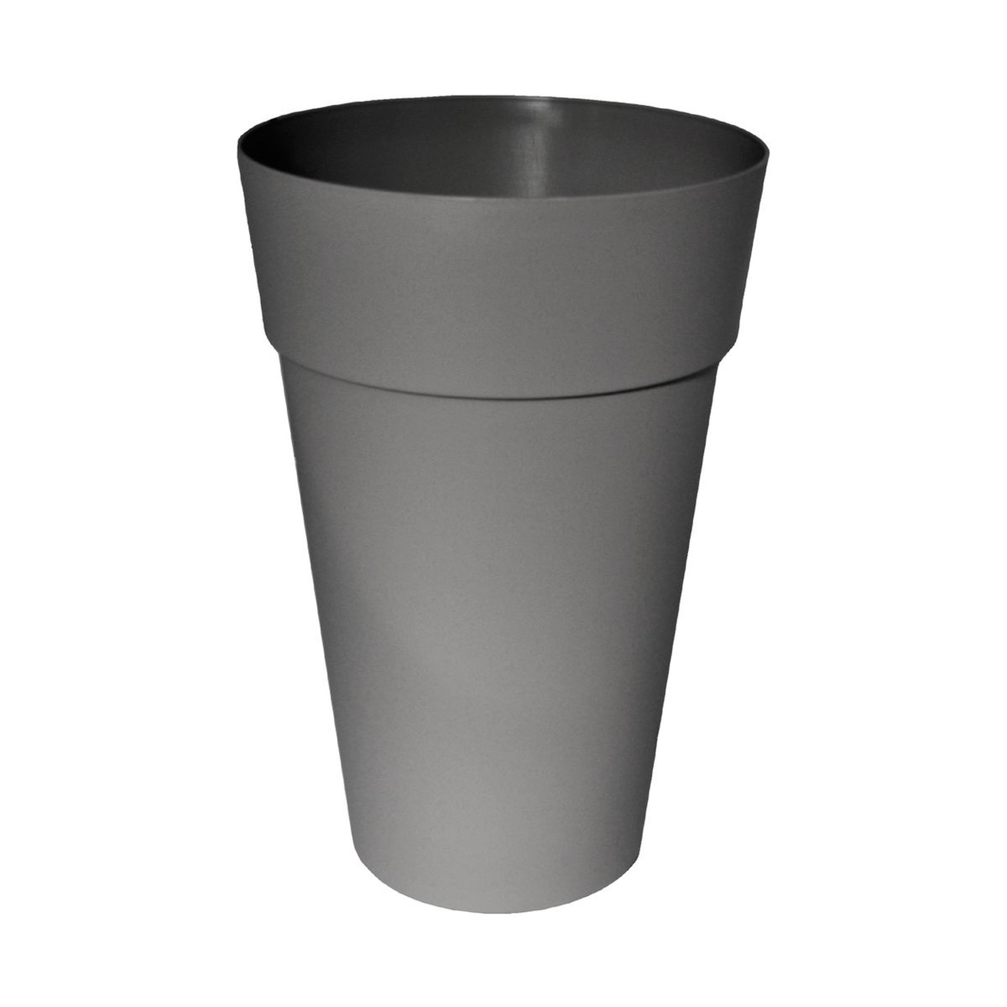Telcom Pot en plastique rond ICFAL diam 35 H51 cm Smoke