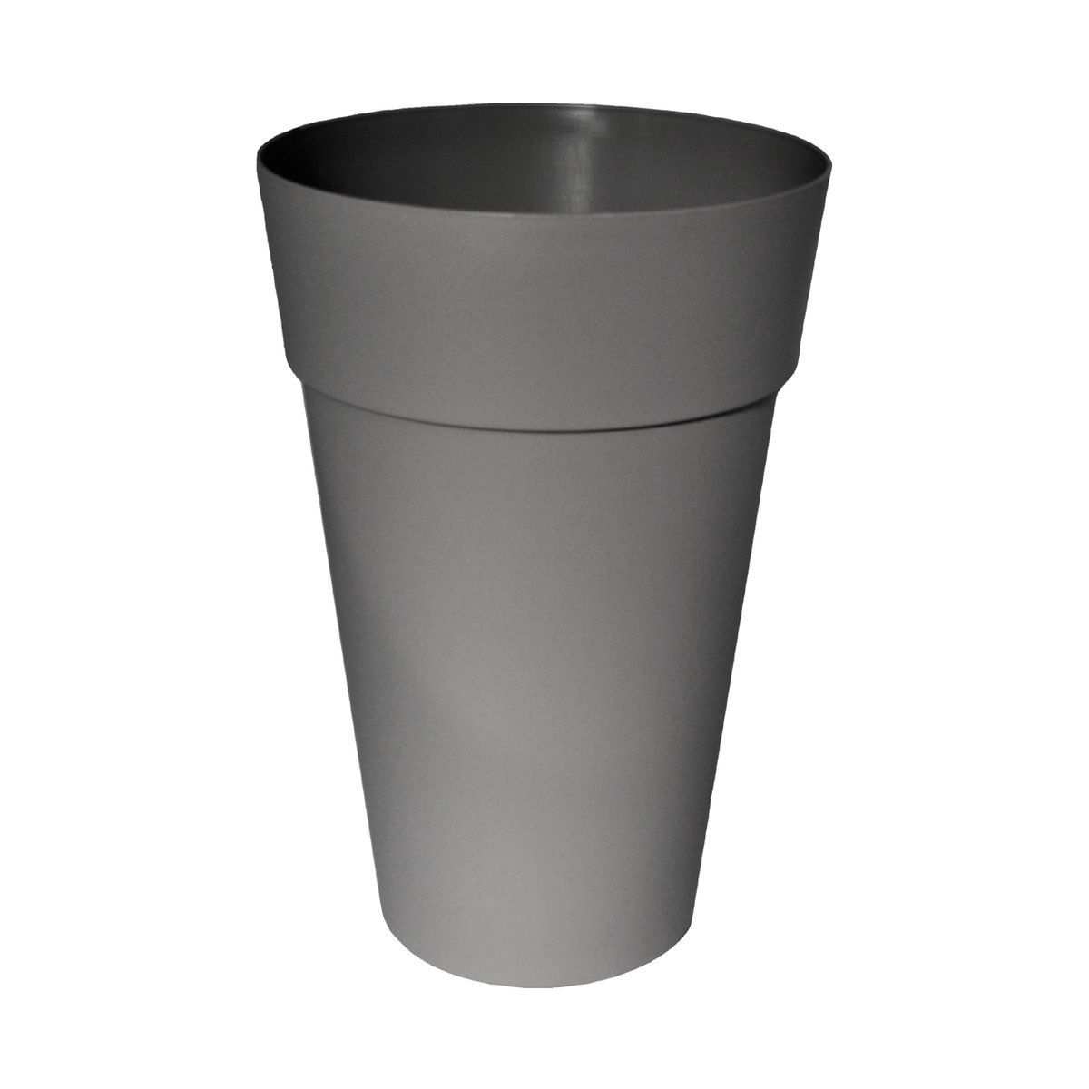Telcom Pot en plastique rond ICFAL diam 35 H51 cm Smoke