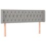 Voir la diapositive 2 : VIDAXL Tete de lit avec oreilles Gris clair 163x16x78/88 cm Tissu
