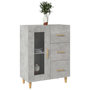 Voir la diapositive 4 : VIDAXL Buffet gris beton 69,5x34x90 cm bois d'ingenierie