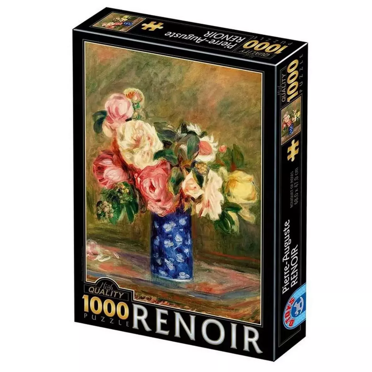 DToys Puzzle 1000 pièces : Auguste Renoir - Le Bouquet de roses