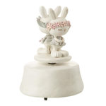 Paris Prix Boîte à Musique Enfant  Lapins Couronne  14cm Multicolore