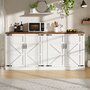 Voir la diapositive 2 : MERAX Buffet 4 porte(s) 0 tiroir(s) - 160 cm blanc mdf