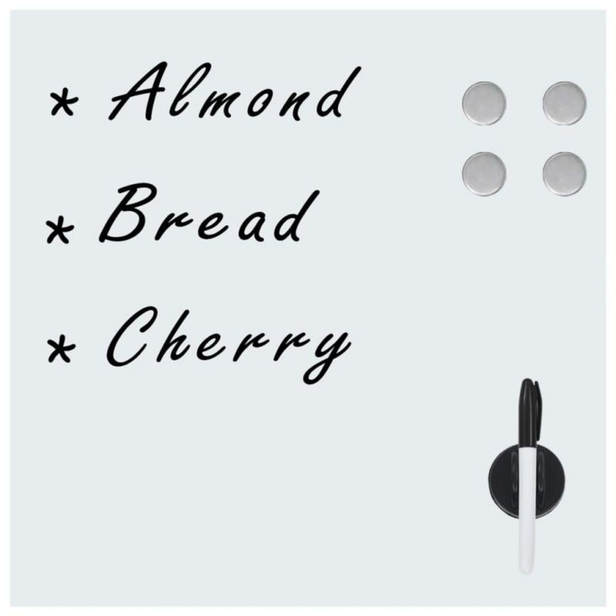 VIDAXL Tableau noir magnétique mural Verre 50x50 cm