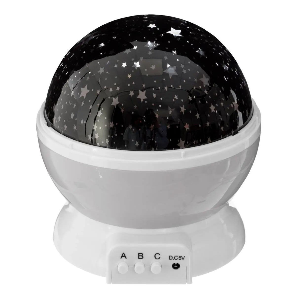 Atmosphera Kids Veilleuse Projecteur Rotative  Etoile  14cm Gris