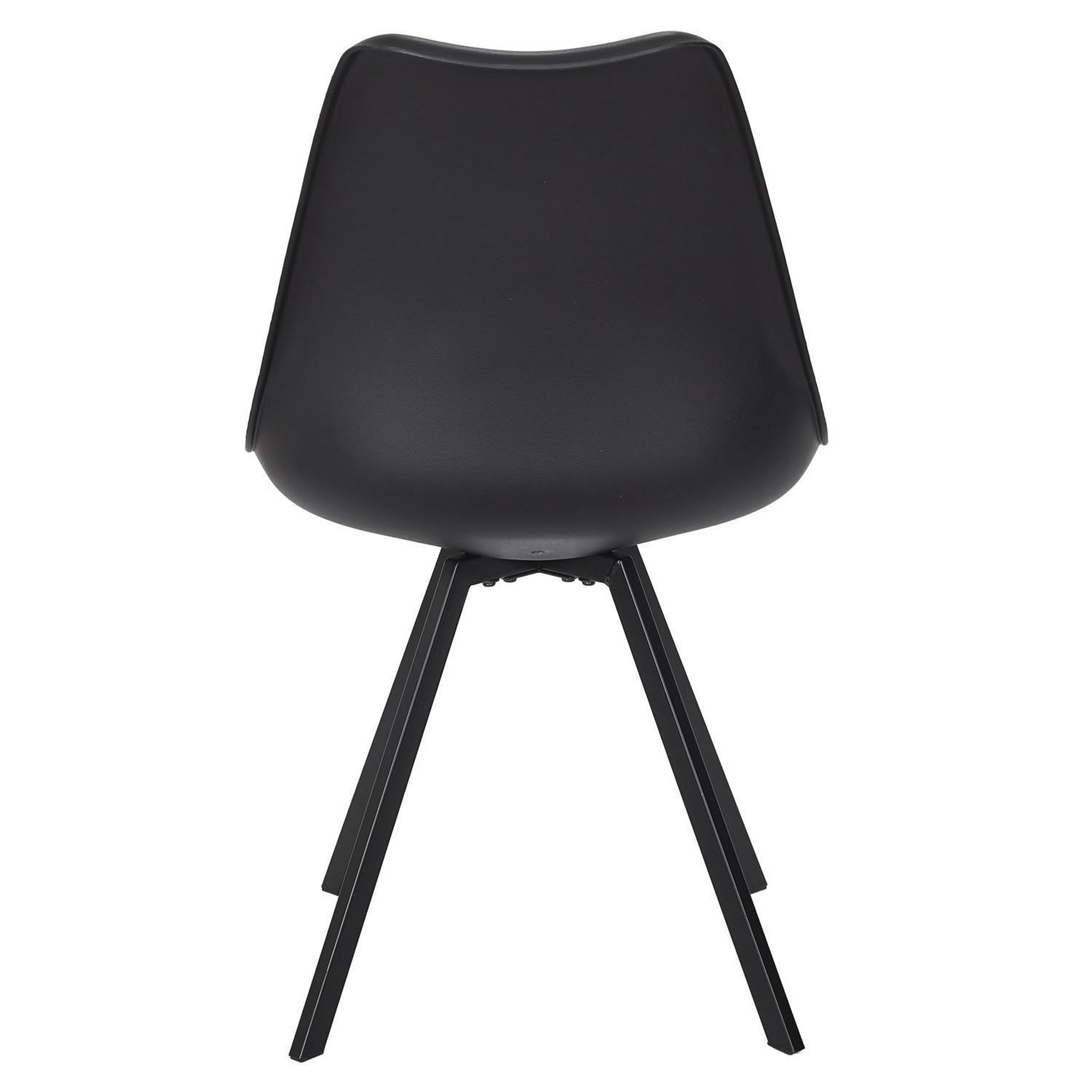 Voir la diapositive 5 : TOILINUX Lot de 4 chaises avec coussin ATOME