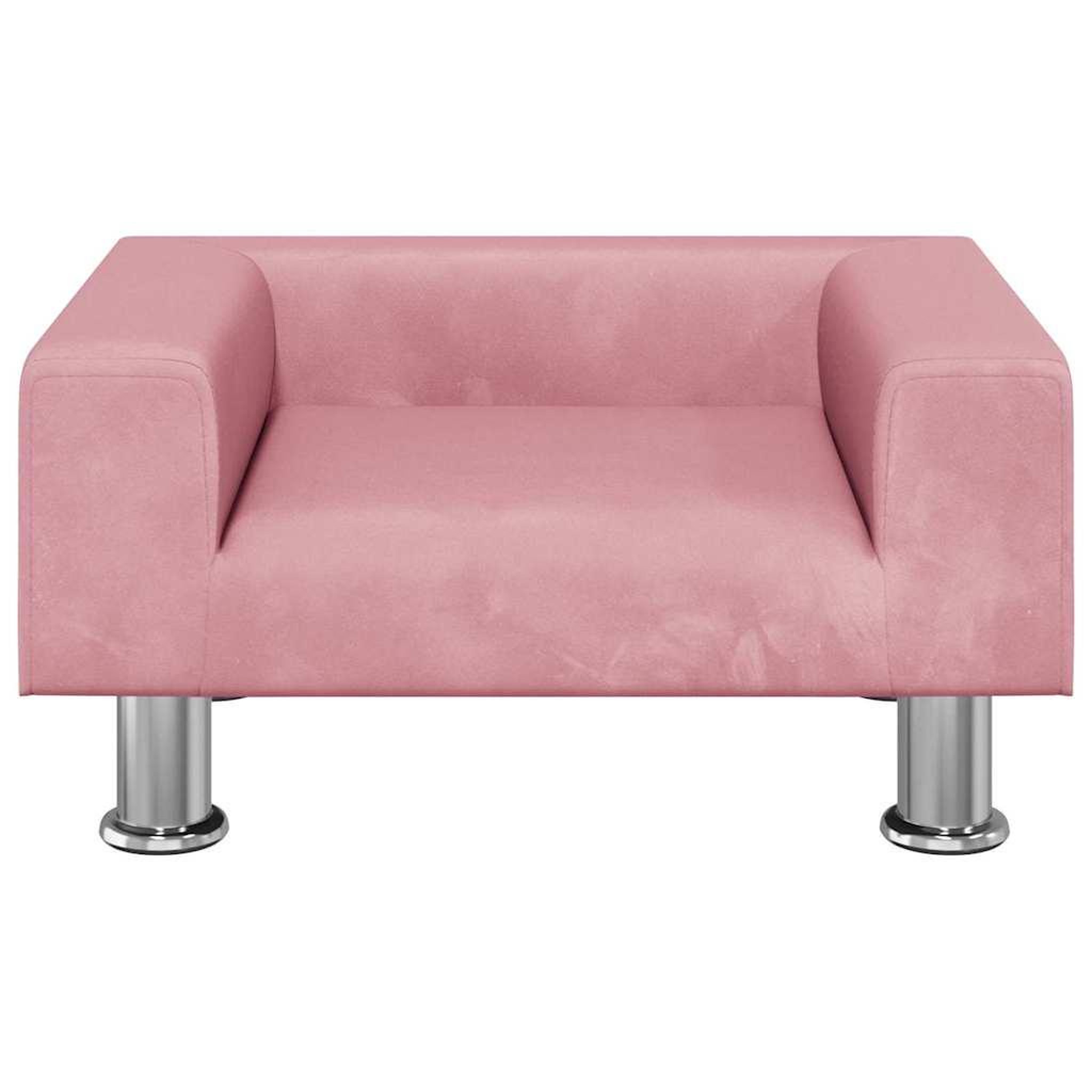 Voir la diapositive 3 : VIDAXL Lit pour chien rose 50x40x26,5 cm velours