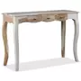 VIDAXL Table console et 3 tiroirs Bois de Sesham massif 110x40x76 cm