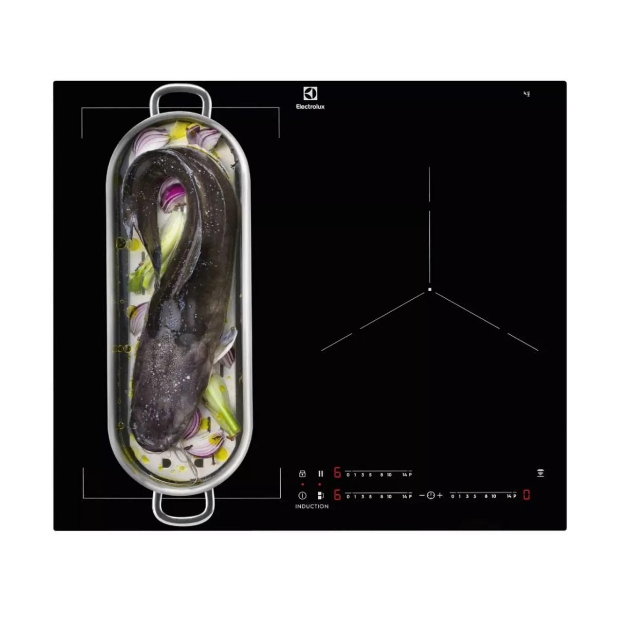 ELECTROLUX Table de cuisson induction 60cm 3 feux 7350w noir - DIV63340BK