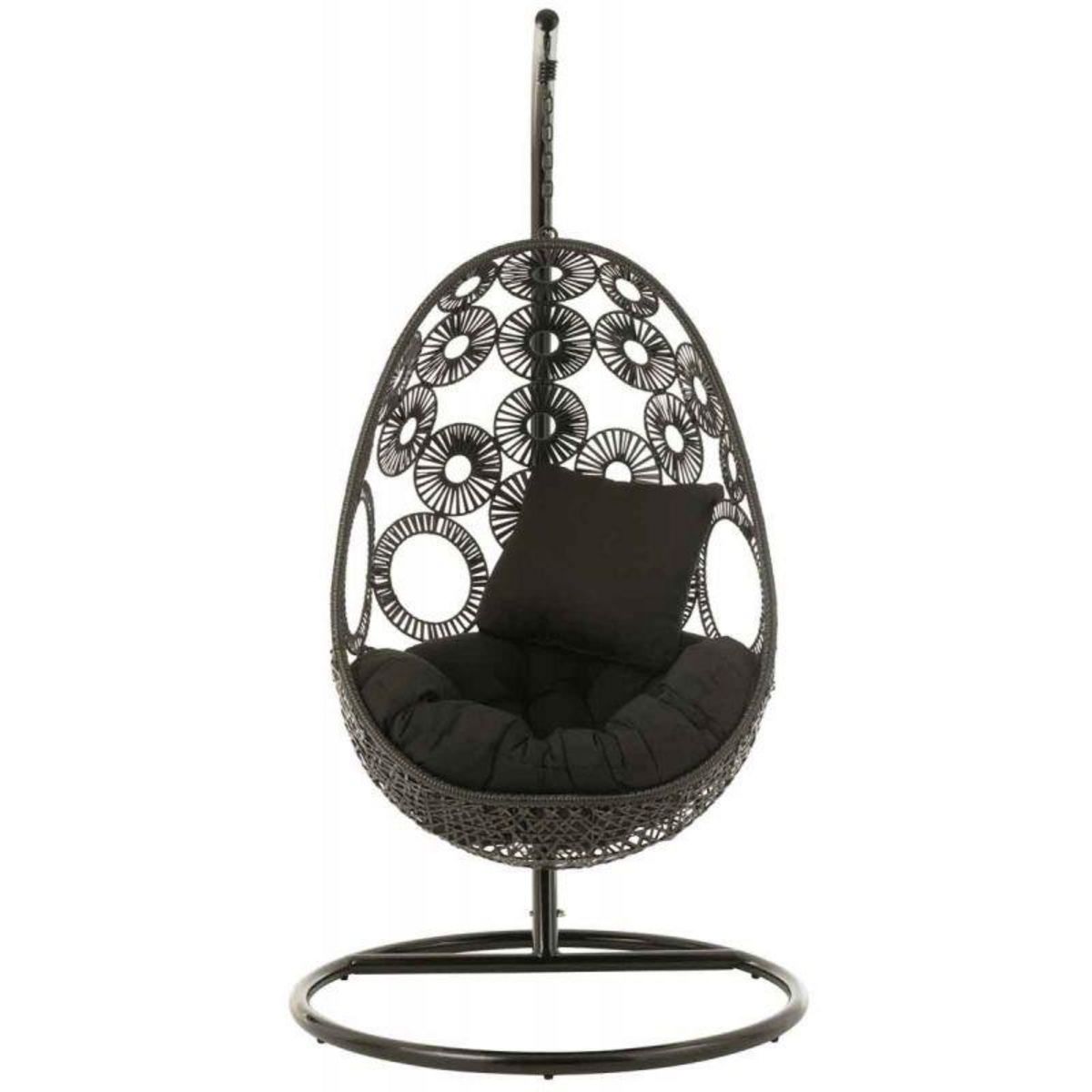 Paris Prix Fauteuil Suspendu & Coussin  Bula  197cm Noir