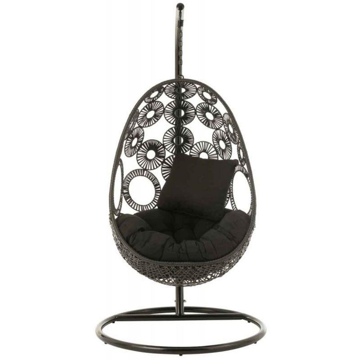 Paris Prix Fauteuil Suspendu & Coussin  Bula  197cm Noir