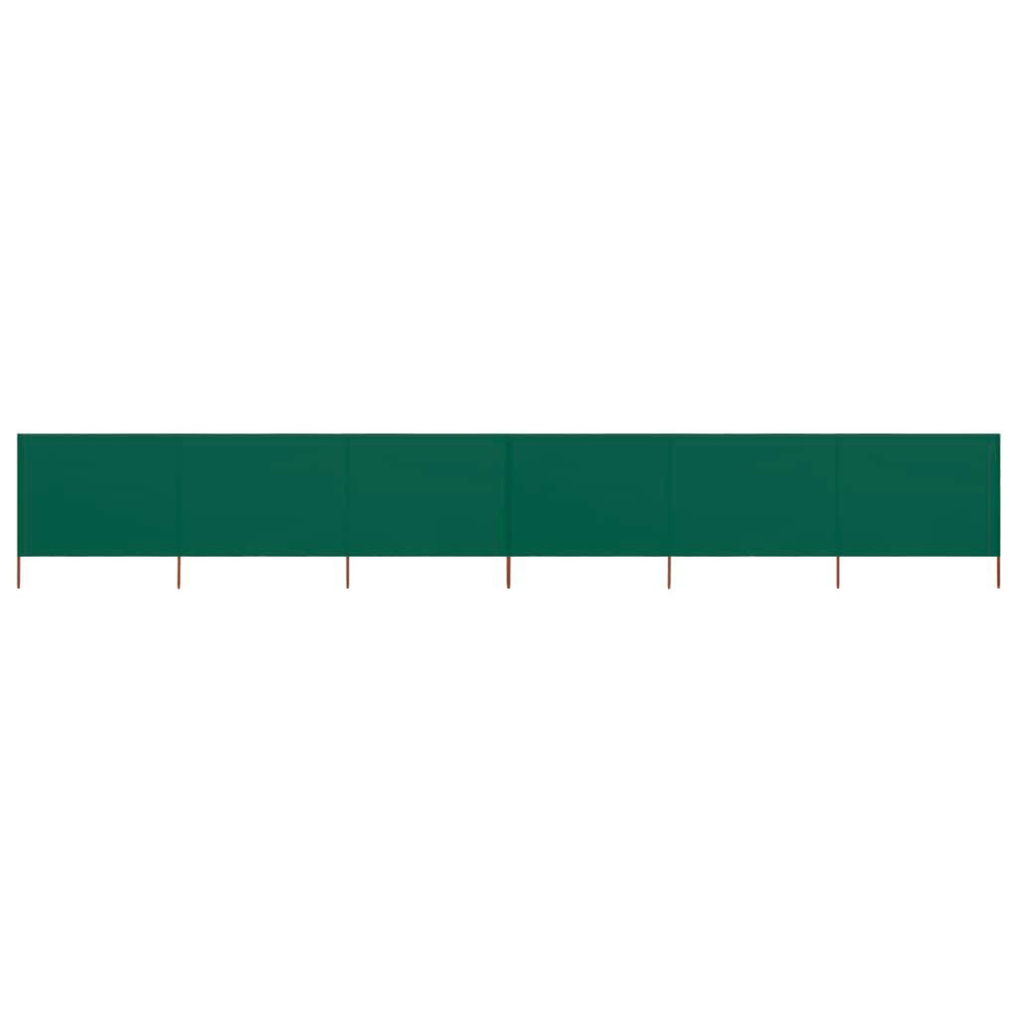 Voir la diapositive 1 : VIDAXL Paravent 6 panneaux Tissu 800 x 160 cm Vert