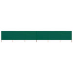 VIDAXL Paravent 6 panneaux Tissu 800 x 160 cm Vert