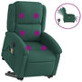 Voir la diapositive 2 : VIDAXL Fauteuil inclinable de massage electrique vert fonce velours