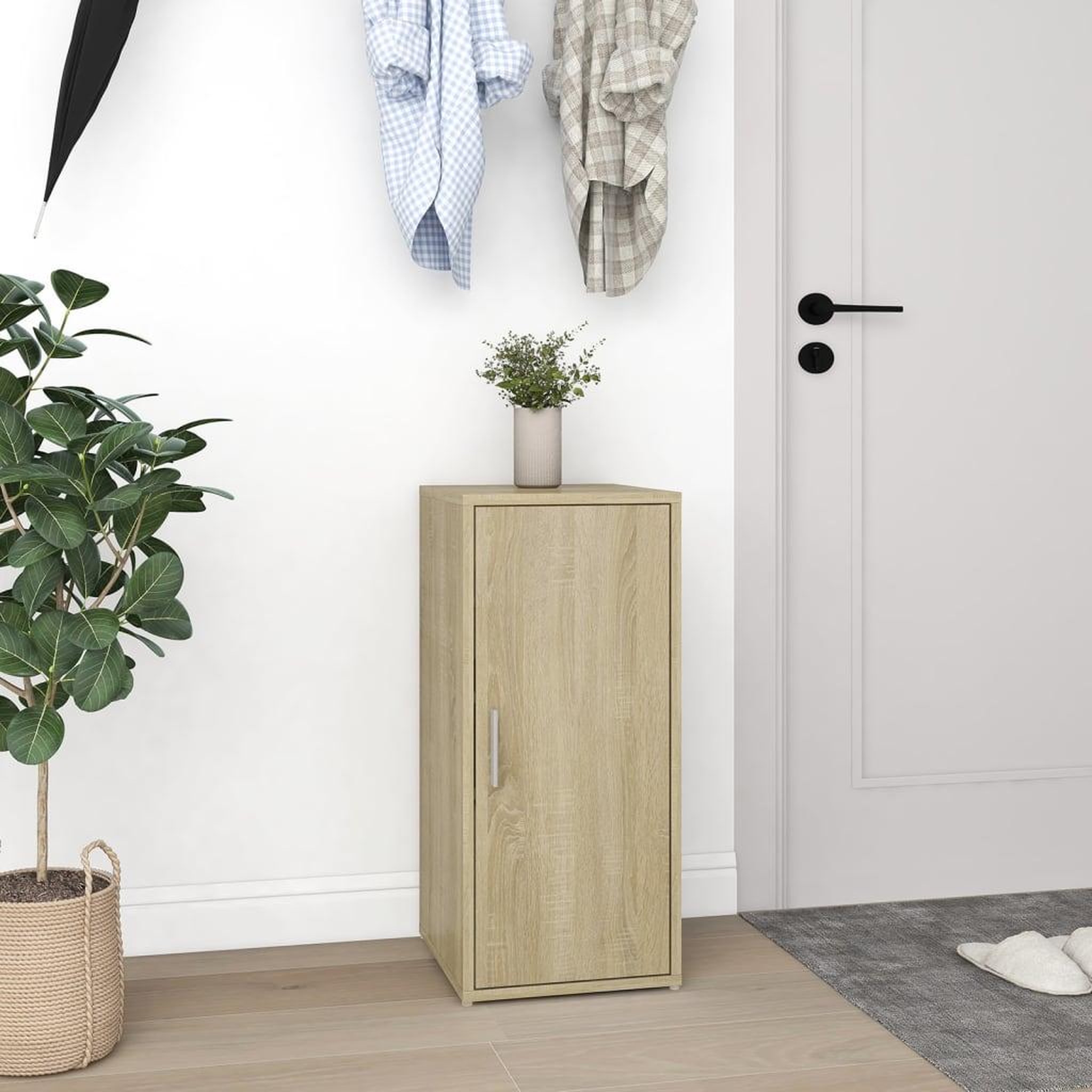 Voir la diapositive 4 : VIDAXL Armoire a chaussures Chene sonoma 32x35x70 cm Agglomere