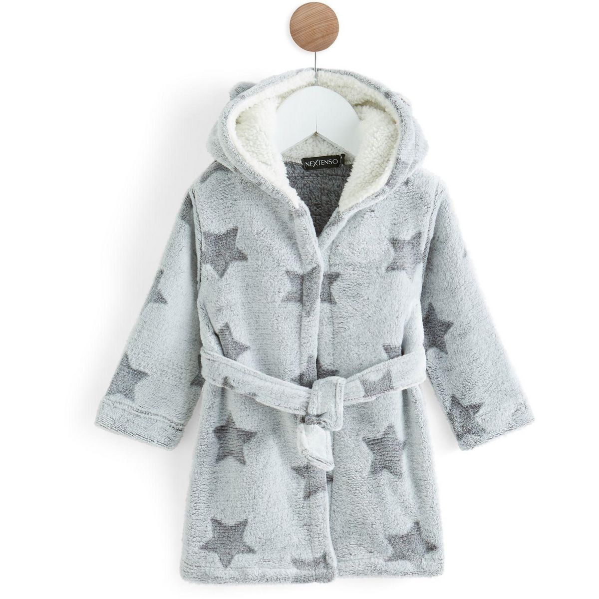 IN EXTENSO Robe de chambre en peluche étoiles bébé garçon