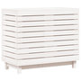 Voir la diapositive 2 : VIDAXL Panier a linge blanc 88,5x44x76 cm Bois massif de pin