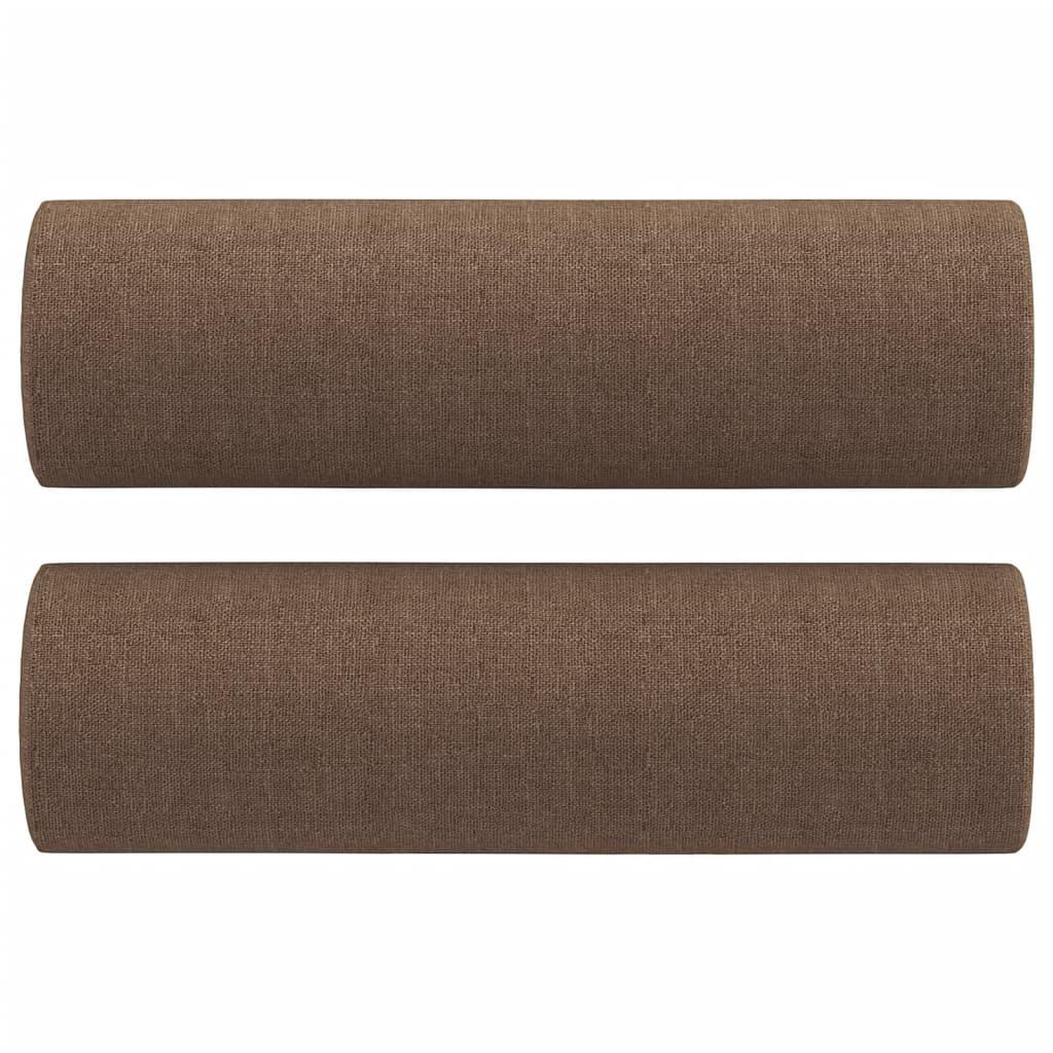 Voir la diapositive 5 : VIDAXL Canape 2 places avec oreillers decoratifs marron 120 cm tissu
