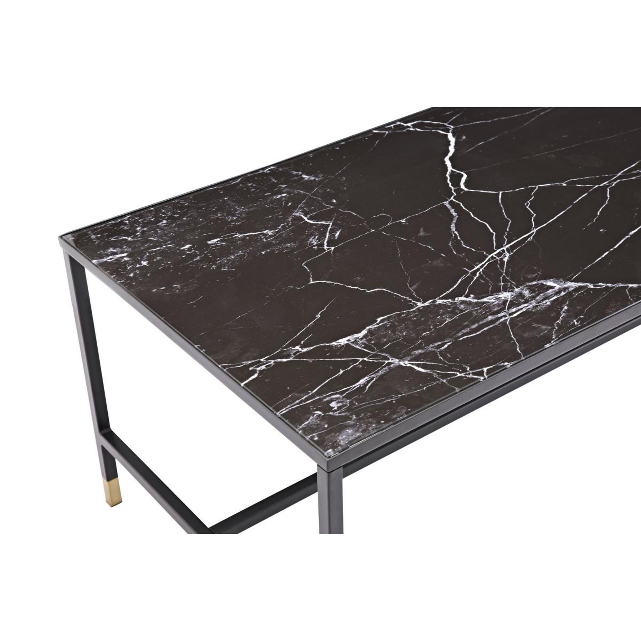 Voir la diapositive 3 : Paris Prix Table basse design en verre  dipp  130cm noir