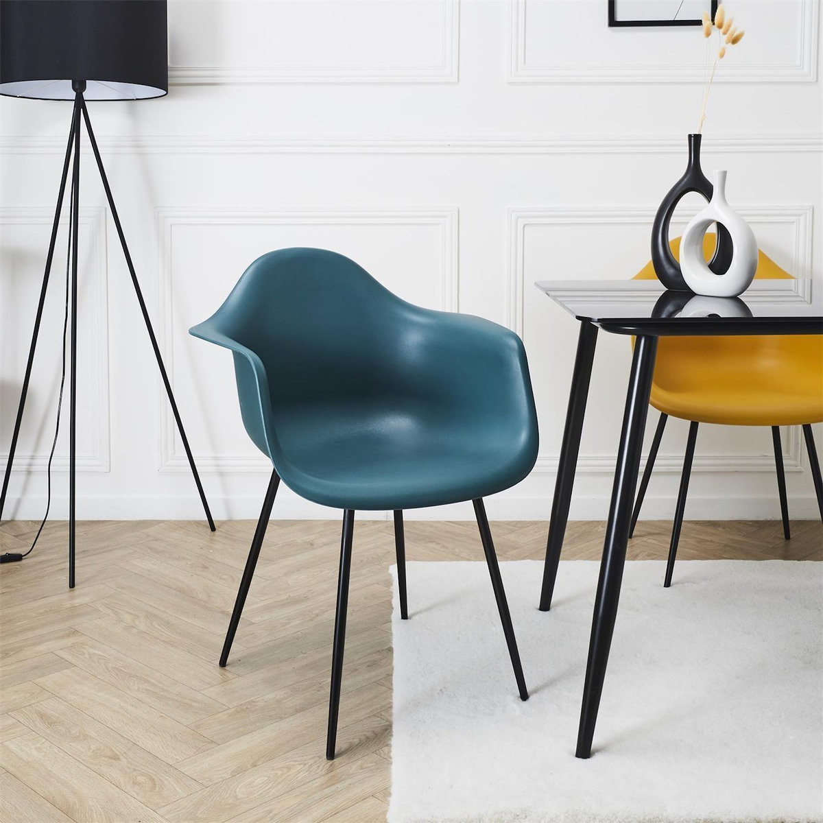 TOILINUX Lot de 4 fauteuils GUSTAV