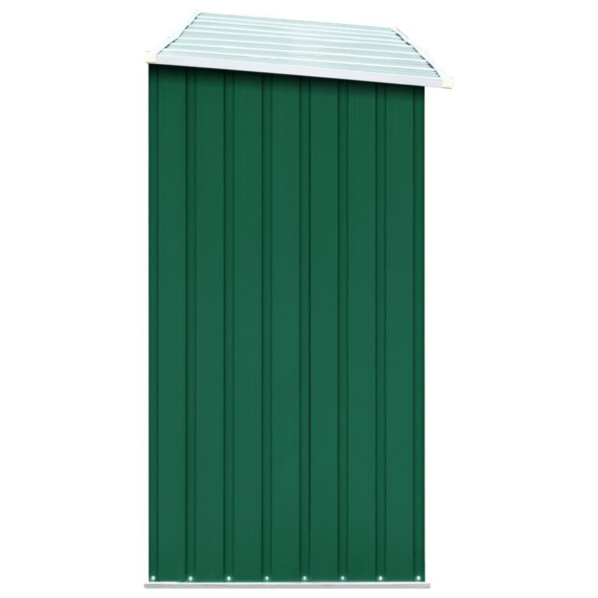 VIDAXL Abri de stockage de bois Acier galvanise 330x84x152 cm Vert