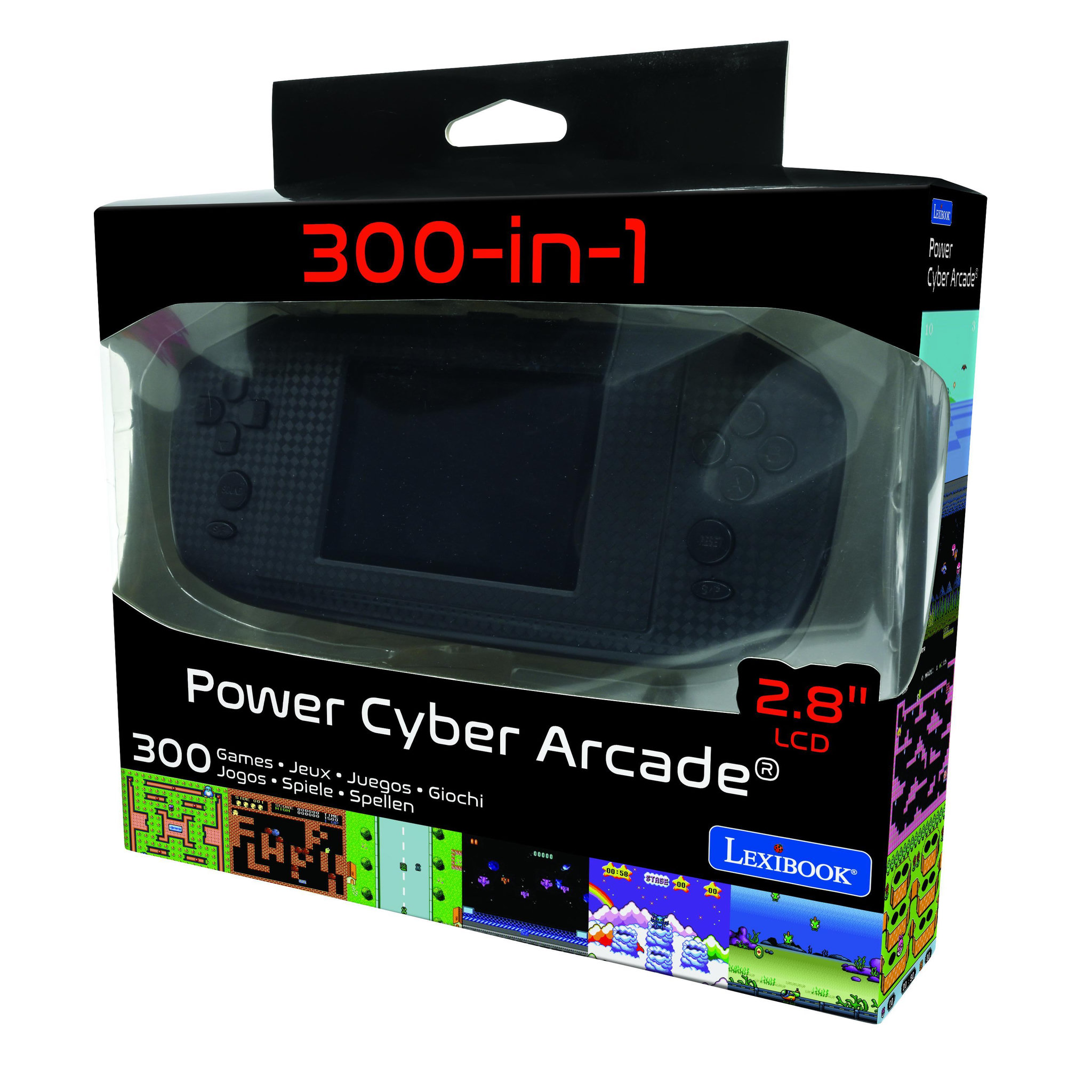 Voir la diapositive 5 : Lexibook Console portable Compact Power Cyber Arcade - écran 2.8'' 300 jeux