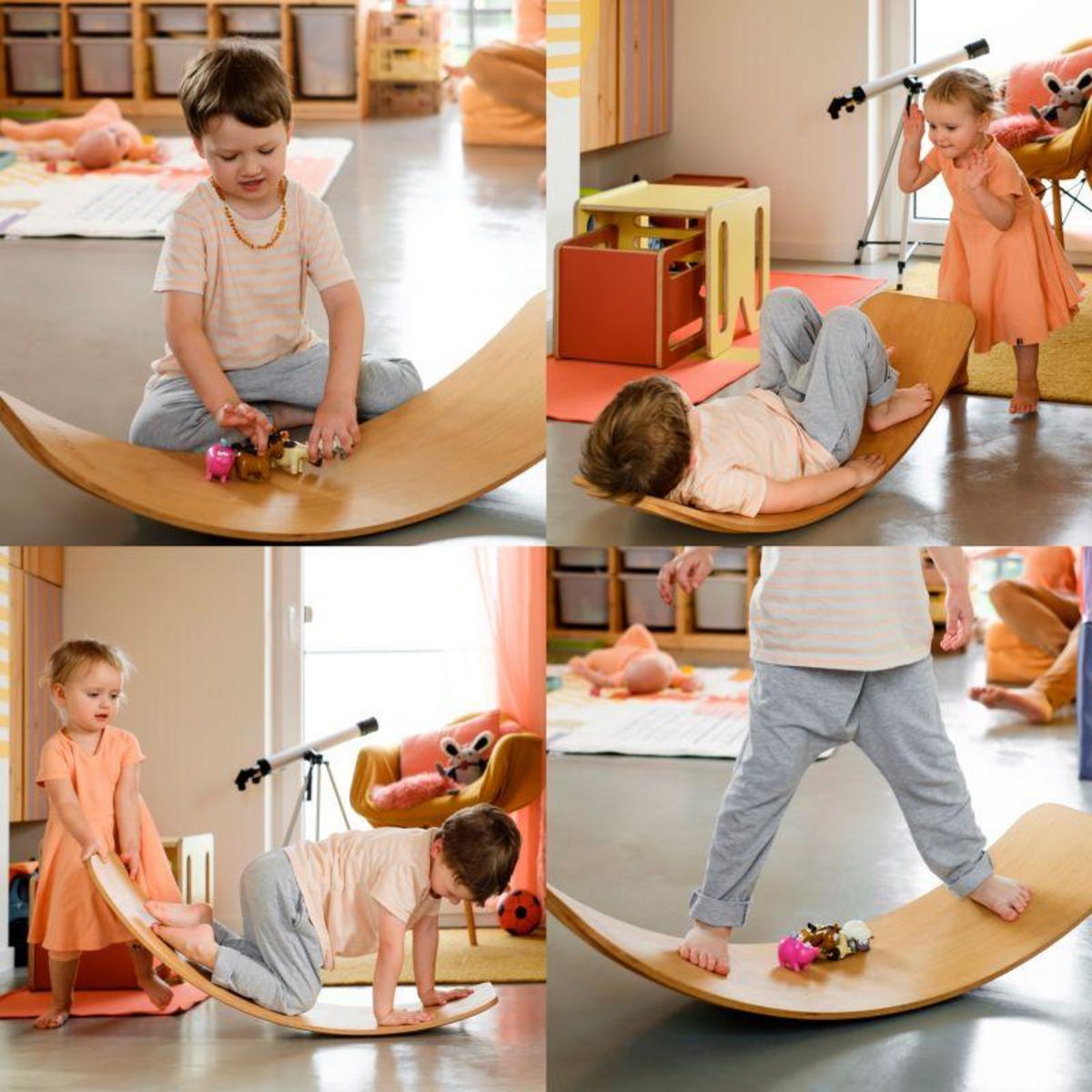 PLAY4FUN Planche d'équilibre Montessori enfant - PLEBO