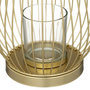 Voir la diapositive 2 : ATMOSPHERA Photophore Design en Métal  Filaire  23cm Or