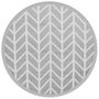 Voir la diapositive 2 : VIDAXL Tapis d'exterieur ARAKIL gris Ø120 cm PP