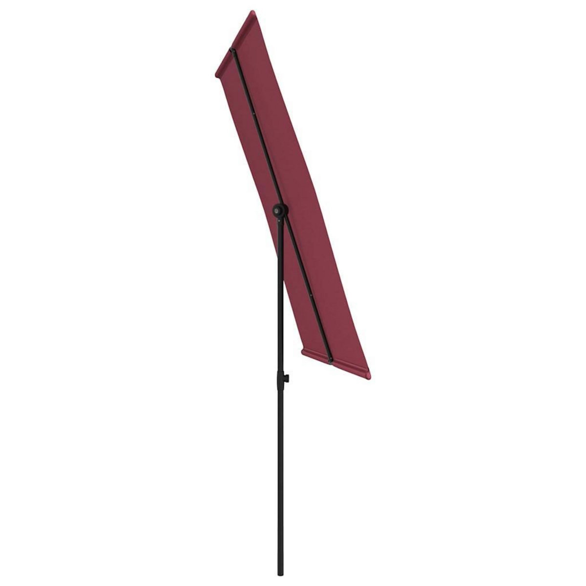 VIDAXL Parasol de jardin et mat en aluminium 2x1,5 m rouge bordeaux