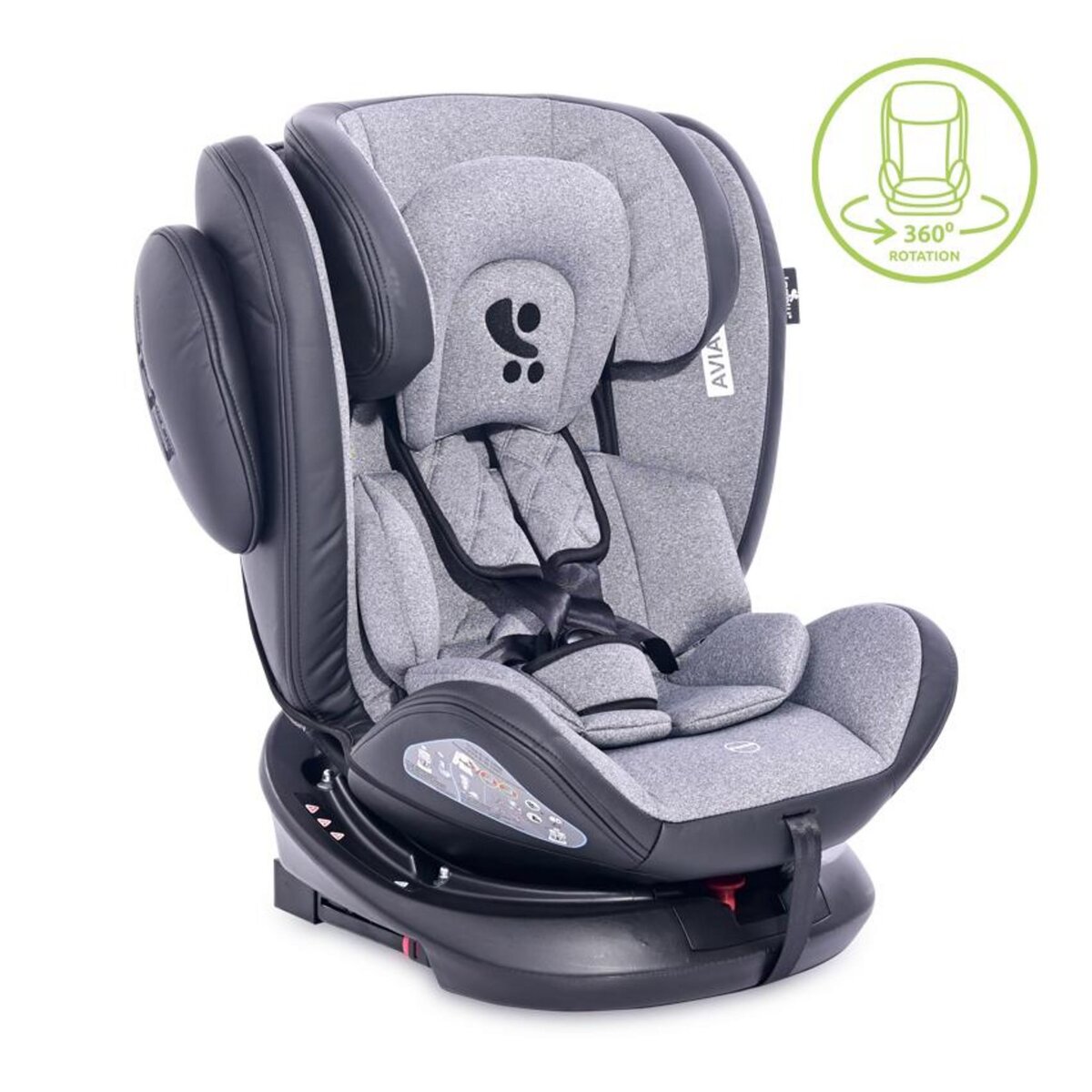 LORELLI - Siège auto bébé groupe 1/2/3 (9-36 kg) iris isofix gris