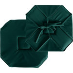 Paris Prix Galette de Chaise Uni  Basic  40x40cm Vert Foncé