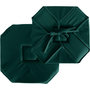 Voir la diapositive 1 : Paris Prix Galette de Chaise Uni  Basic  40x40cm Vert Foncé