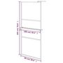 Voir la diapositive 6 : VIDAXL Paroi de douche et etagere Chrome 100x195cm Verre ESG&Aluminium