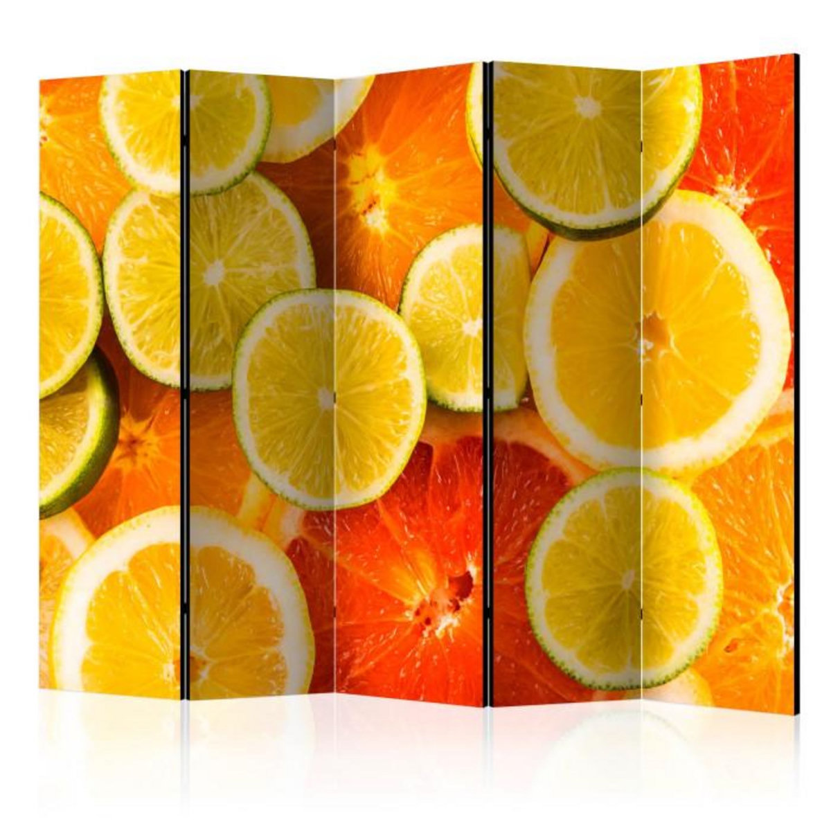 Paris Prix Paravent 5 Volets  Citrus Fruits  172x225cm